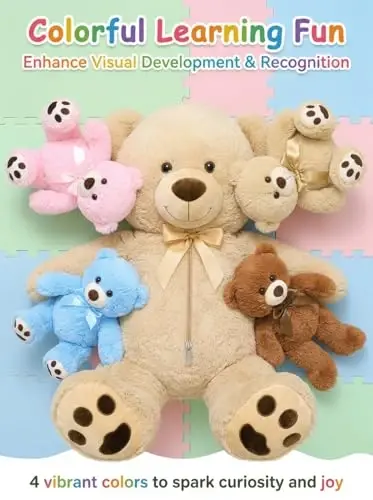 MaoGoLan 5Pcs Big Teddy Bear Plush with 4 Babies,41