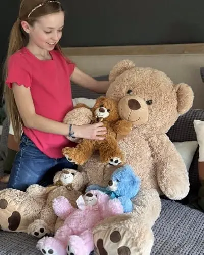 MaoGoLan 5Pcs Big Teddy Bear Plush with 4 Babies,41