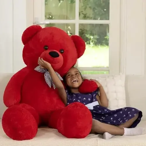 MaoGoLan Big Teddy Bear 55 inches,Life Size Big Plush Stuffed Animal,Adorable and Soft Red Teddy Bear Gift for Christmas,Valentines,Birthday,or Long Distance - 3