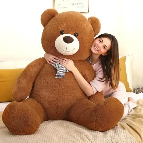 MaoGoLan Big Teddy Bear 5ft - Large Stuffed Animal with Smiling Face - Cuddly Valentines Gift for Boyfriend,Wife,Lover - 6