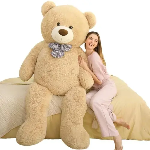 MaoGoLan Big Teddy Bear, 6 Feet Life Size Huge Plush Stuffed Animal, Adorable and Soft Teddy Bear Gift for Christmas, Valentine's, Birthday, or Long Distance 