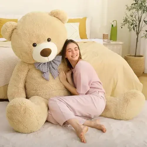 MaoGoLan Big Teddy Bear, 6 Feet Life Size Huge Plush Stuffed Animal, Adorable and Soft Teddy Bear Gift for Christmas, Valentine's, Birthday, or Long Distance - 6