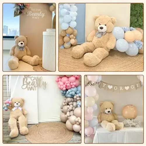 MaoGoLan Giant Teddy Bear 4 Feet,Adorable and Cuddly Big Bear Stuffed Animal 47