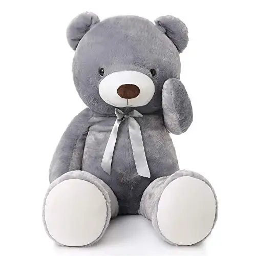 MaoGoLan Giant Grey Teddy Bear 47 inch 4 feet Large Stuffed Gray Teddy Bears Stuffed Animals for Girlfriend Children - 3
