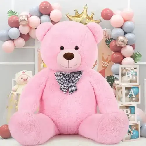 MaoGoLan Giant Teddy Bear 6 Feet Tall, Pink Human Size Big Teddy Bear Stuffed Animal for Boyfriend,Girlfriend,Wife on Valentines,Christmas,Birthday - 6