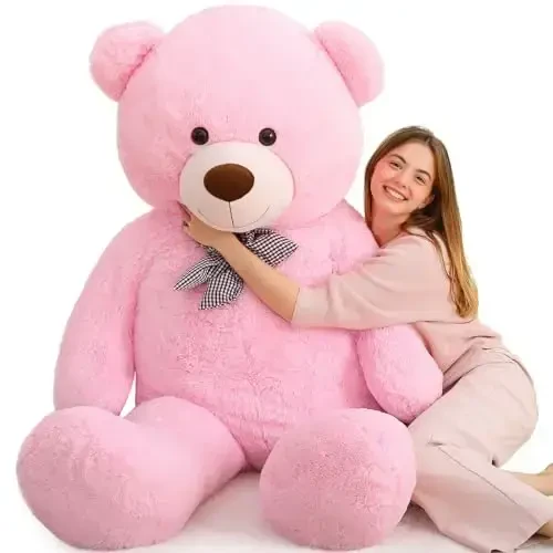 MaoGoLan Giant Teddy Bear 6 Feet Tall, Pink Human Size Big Teddy Bear Stuffed Animal for Boyfriend,Girlfriend,Wife on Valentines,Christmas,Birthday - MAOGOLAN (1)