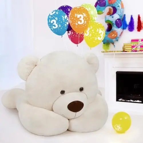 MaoGoLan Giant Teddy Bear 10ft Stuffed Animal, Huge Jumbo Size 10 Feet Teddy Bear Plush, Charming and Fluffy Bear for Decorations, Celebrations,Valentines Day,Baby Shower,White - 4