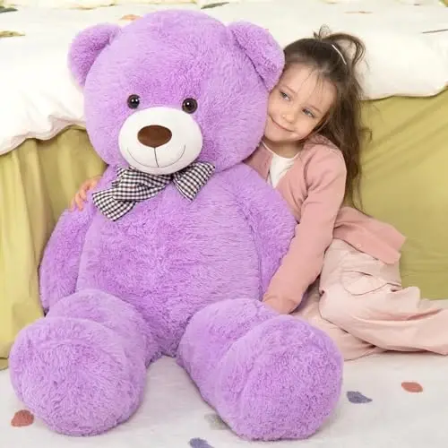 MaoGoLan Giant Teddy Bear 4 Feet,Adorable and Cuddly Big Bear Stuffed Animal 47