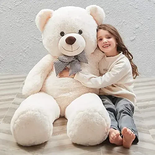 MaoGoLan Giant Teddy Bear Big 4 Feet Stuffed Animal Stuffed Bear Baby Shower Life Size Large Teddy for Girlfriend Boyfriend Wife Children - 1