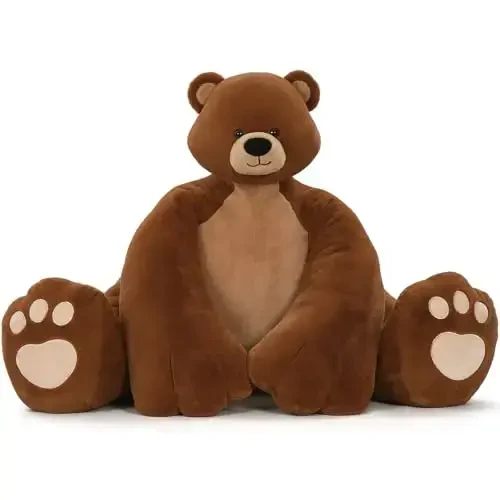 MaoGoLan Giant Teddy Bear Stuffed Animal,Unique Little Head and Big Muscle Body Teddy Bear Plush Toy, 43.3
