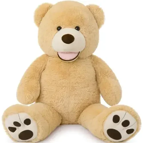 MaoGoLan Giant Teddy Bear Plush,39 inches Big Teddy Bear Stuffed Animal,Adorable Smiling Large Bear,Express Your Love Gift for Kids,Girlfriend,Baby Shower,Valentines Day,Christmas,Long Distance - MAOGOLAN (1)