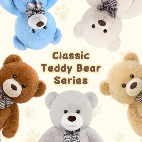 MaoGoLan Giant Teddy Bear Plush Toy - Ultra Soft & Cute Large Stuffed Animal 39 inches, Perfect for Baby Showers, Birthdays, Valentine’s Day Gifts (Kids, Couples, Family),Blue - 5