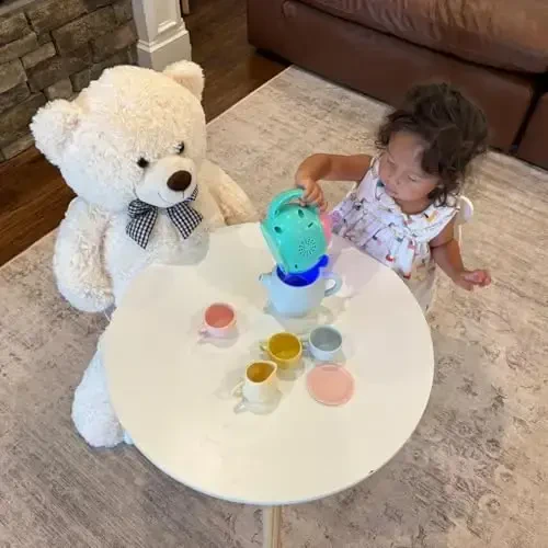 MaoGoLan Giant Teddy Bear Plush Toy - Ultra Soft & Cute Large Stuffed Animal 39 inches, Perfect for Baby Showers, Birthdays, Valentines Day Gifts (Kids, Couples, Family),Beige - 5