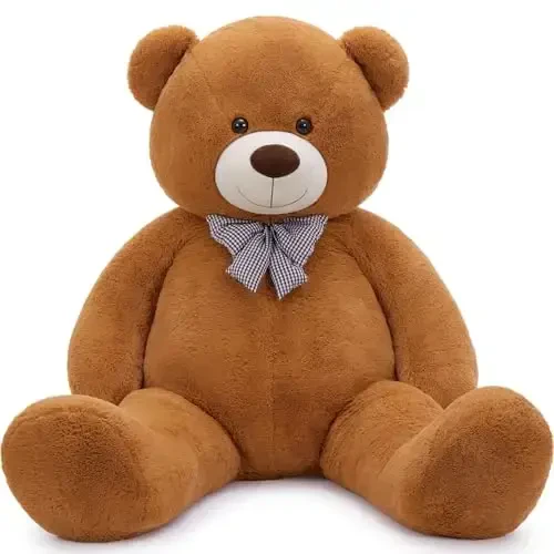 MaoGoLan Giant Teddy Bear 6 Feet Tall, Dark Brown Human Size Big Teddy Bear Stuffed Animal for Boyfriend,Girlfriend,Wife on Valentines Day,Christmas,Birthday - 6