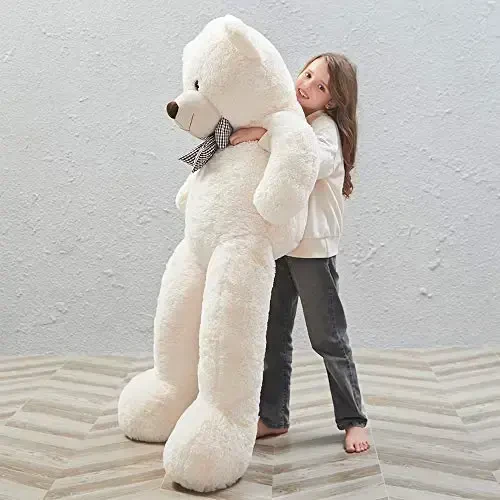 MaoGoLan Life Size Giant Jumbo Teddy Bear 55 inch Big Stuffed Animals Chucky Plush Large Bear Gift for Girls Teens Boys Children Girlfriend Boyfriend Wife GF - 6