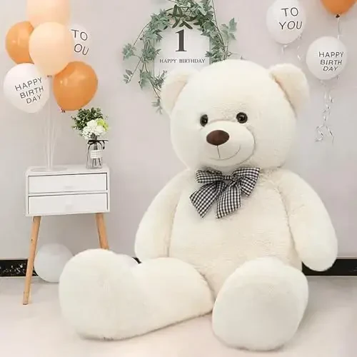MaoGoLan Life Size Giant Jumbo Teddy Bear 55 inch Big Stuffed Animals Chucky Plush Large Bear Gift for Girls Teens Boys Children Girlfriend Boyfriend Wife GF - MAOGOLAN (1)