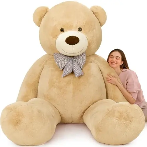 MaoGoLan Giant Teddy Bear 10ft Stuffed Animal, Huge Jumbo Size 10 Feet Teddy Bear Plush, Charming and Fluffy Teddy Bear for Decorations, Celebrations,Valentines Day,Baby Shower,Brown - 1