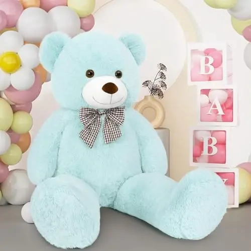 MaoGoLan Giant Teddy Bear 4 Feet,Adorable and Cuddly Big Bear Stuffed Animal 47