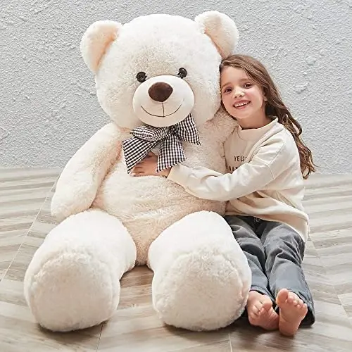 MaoGoLan Giant Teddy Bear Katta Qo'g'irchoq Ayiq Katta 4 Feet O'yinchoq Ayiq Bolalar uchun katta o'lchamdagi ayiq qiz do'sti yigit xotini bolalar - MAOGOLAN