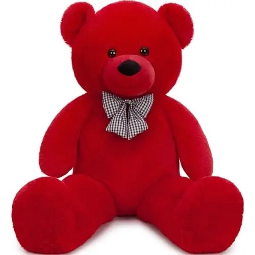 MaoGoLan Giant Teddy Bear o'yinchoq ayiq 47 dyuym, Qizil klassik katta ayiqcha o'yinchoq, Rojdestvo, Sevishganlar kuni, chaqaloqlar uchun dush, tug'ilgan kun yoki uzoq masofa uchun yoqimli va yumshoq ayiqcha sovg'asi - MAOGOLAN