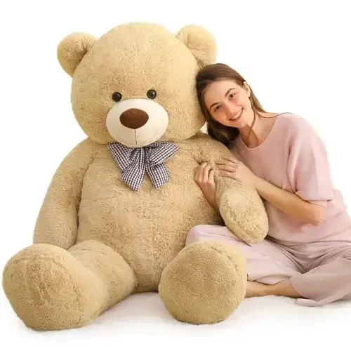 MaoGoLan Giant Teddy Bear Plush, Life Size Large Teddy Bear Stuffed Animal 5 Feet,Soft and Fluffy Big Teddy Bear Gift for Baby Shower,Christmas,Valentines - 6