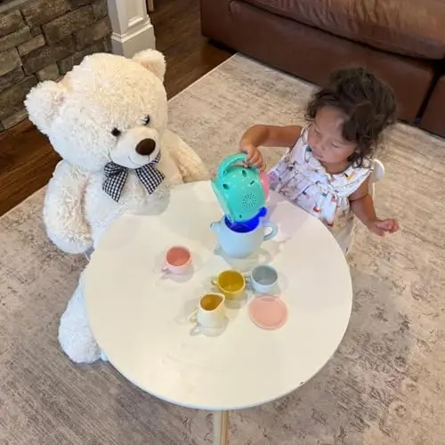 MaoGoLan Giant Teddy Bear Plush Toy - Ultra Soft & Cute Large Stuffed Animal 39 inches, Perfect for Baby Showers, Birthdays, Valentines Day Gifts (Kids, Couples, Family),Beige - 4