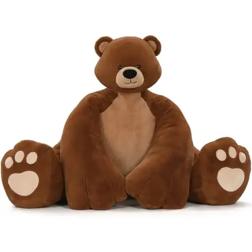 MaoGoLan Giant Teddy Bear Stuffed Animal,Unique Little Head and Big Muscle Body Teddy Bear Plush Toy, 43.3