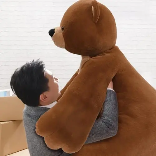MaoGoLan Giant Teddy Bear Stuffed Animal,Unique Little Head and Big Muscle Body Teddy Bear Plush Toy, 43.3