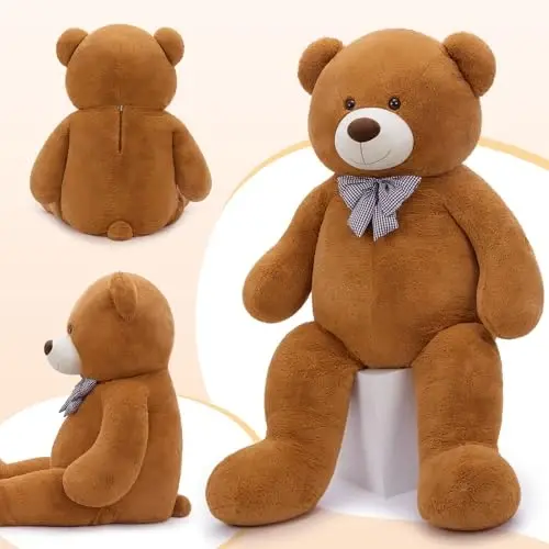 MaoGoLan Katta Teddy Bear 5ft - Katta o'yinchoq hayvon, tabassumli yuzli - Yigit, xotin, sevishganlar uchun mehrli Sevishganlar kuni sovg'asi - 4