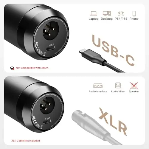 MAONO A04 Gen2 & MH601 Podcast Microphone with Studio Headphone Bundle | USB/XLR Condenser 192kHz/24Bit Cardioid Metal Mic with Software Pro Sound Chipset for Recording, Streaming, Gaming, Voiceover - MAONO (1)