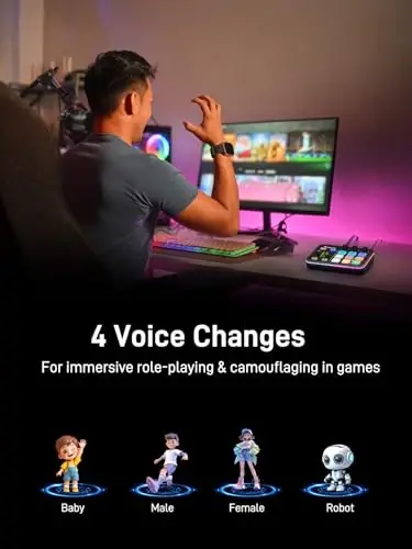 MAONO G1 NEO & PD200XS Gaming Bundle: Audio Mixer and XLR Dynamic Mic | noise reduction, live podcast sessions, recording, creator desk setup, fun controls, complete starter streaming workflow - 5