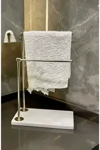 Marble Bathroom Hand Towel Holder, Bathroom Hand Towel Holder, Towel Holder - 1