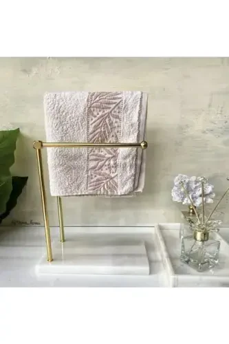 Marble Bathroom Hand Towel, marble Towel Rack, towel rack-Gold - 1