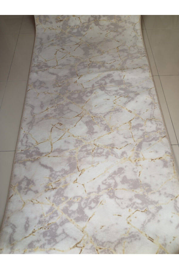 Marble Pattern Washable Non-slip Bottom Four Seasons Living Room Bathroom Balcony Teenager Room Cut Corridor - 1