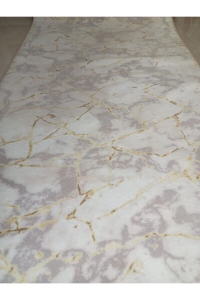 Marble Pattern Washable Non-slip Bottom Four Seasons Living Room Bathroom Balcony Teenager Room Cut Corridor - ASLAN HOME (1)