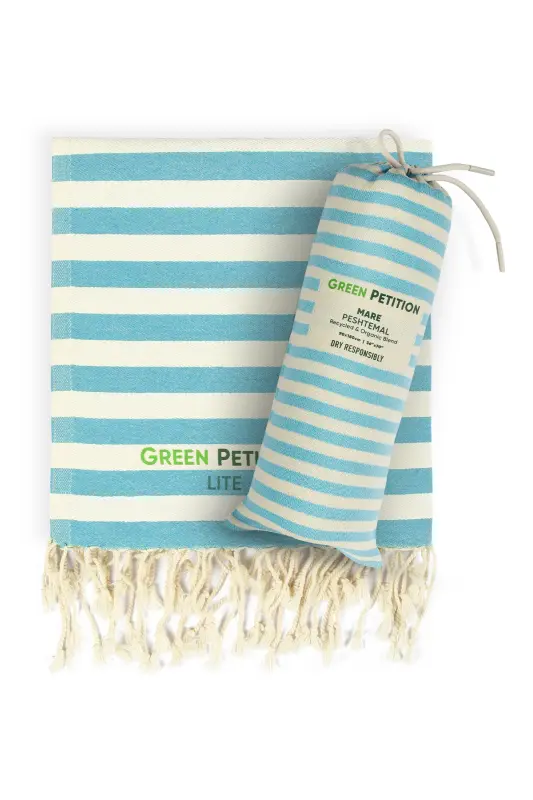 Mare Capri, Organic And Recycle Cotton Blend, With Carrier Bag, Peshtamal, 90x180 Cm.-Capri - 4