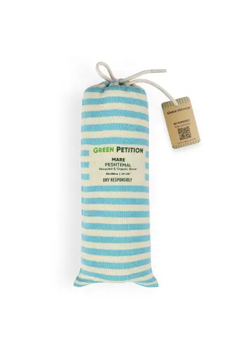 Mare Capri, Organic And Recycle Cotton Blend, With Carrier Bag, Peshtamal, 90x180 Cm.-Capri - 6
