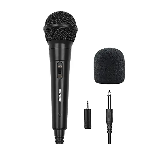 Marengo Handheld Wired Microphone, Cardioid Dynamic Vocal Mic with 13ft Cable and ON/Off Switch, Ideally Suited for Speakers, Karaoke Singing Machine, Amp, Mixer - 1