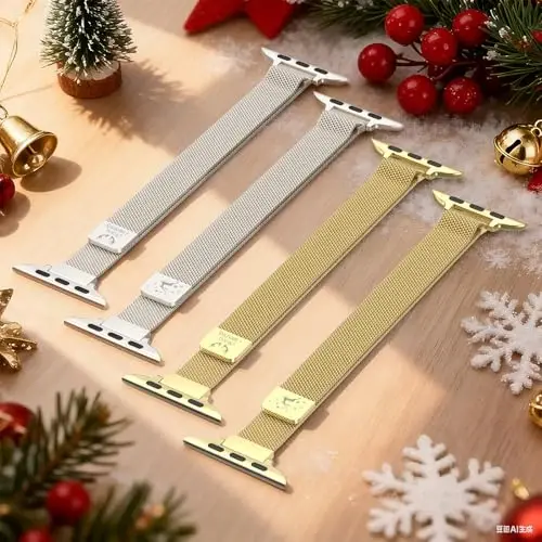 MARGE PLUS Slim Milanese Loop Compatible with Apple Watch Band for women 41mm 40mm 38mm 42mm 46mm 45mm 44mm, Stainless Steel Magnetic Mesh Strap work on iWatch Series 11 10 9 8 7 6 5 4 3 & SE 3 2 1 - MARGE (1)
