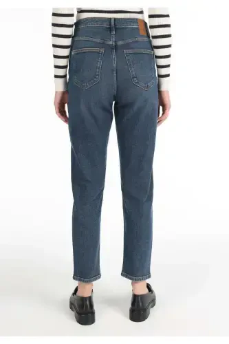 Maria Mom Fit High Waist Tapered Leg Women's Jean Pants - 2