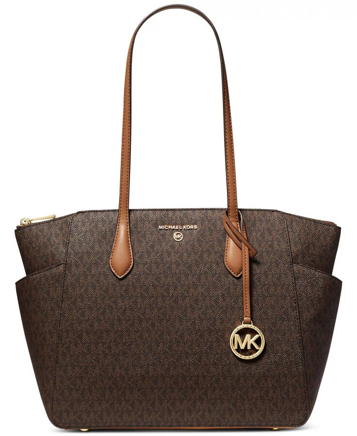 Marilyn Logo Medium Top Zip Tote Bag Brn/acorn - 1