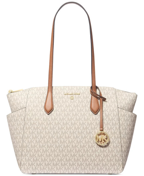 Marilyn Logo Medium Top Zip Tote Vanilla/ac - 1