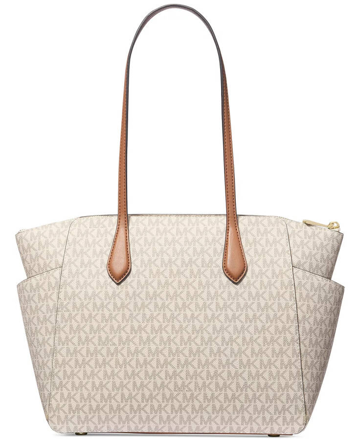 Marilyn Logo Medium Top Zip Tote Vanilla/ac - 4