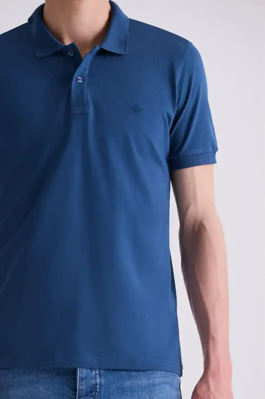 Marin Slim Fit Polo Yoqali Futbolkasi - 3