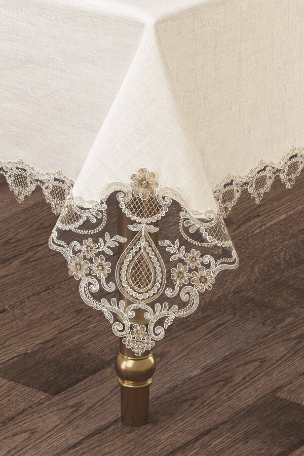 Marina Linen French Lace Tablecloth - 6