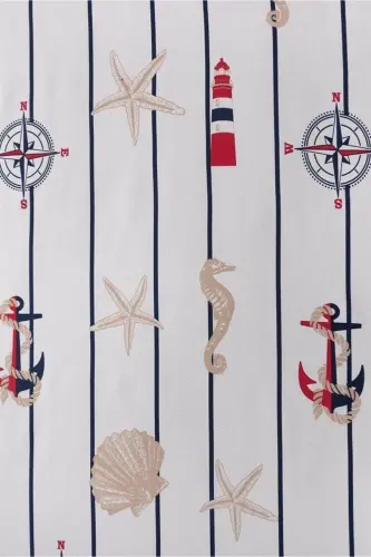 Marine Çift Kişilik Pike Yatak Örtüsü 200 x 230 - Beyaz - 3