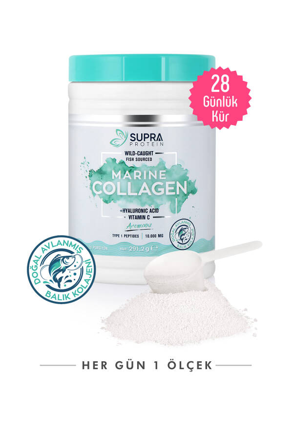 Marine Collagen Baliq Kollageni Gialuronik Kislota & Vitamin C - 28 Kunlik Kollagen - 11