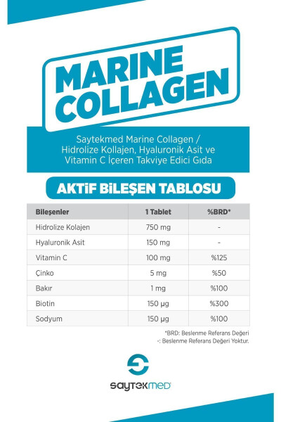 Marine Collagen, Hydrolyzed Collagen, Hyaluronic Acid and Vitamin C Supplement - 2