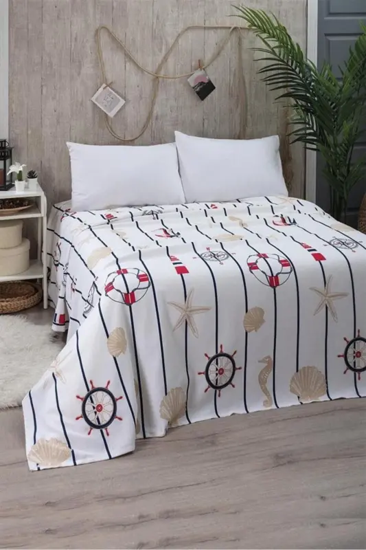 Marine Single Bedspread 170 X 230 - MULBERRY