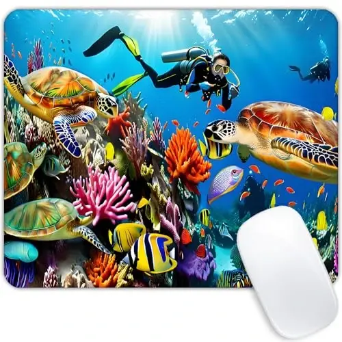 Marine Turtle Mouse pad Customized Mousepad Non-Slip Rubber Base Mouse Pads for Computers Laptop Office Desk Accessories Mouse pad - GOODSPROUT